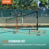 imageVEVOR Portable Pickleball Net System 22FT Regulation Size NetPickleball Net Set with Wheels and Paddles