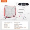 imageVEVOR Softball Practice Net Portable Baseball Training Net for Hitting Batting Catching Pitching  Backstop Equipment with Bow Frame Carry Bag Strike Zone Batting TeeNetTee