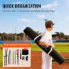 imageVEVOR Softball Practice Net Portable Baseball Training Net for Hitting Batting Catching Pitching  Backstop Equipment with Bow Frame Carry Bag Strike Zone Batting Tee7X7FT Set 3