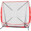 imageVEVOR Softball Practice Net Portable Baseball Training Net for Hitting Batting Catching Pitching  Backstop Equipment with Bow Frame Carry Bag Strike Zone Batting TeeNetTee