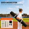 imageVEVOR Softball Practice Net Portable Baseball Training Net for Hitting Batting Catching Pitching  Backstop Equipment with Bow Frame Carry Bag Strike Zone Batting Tee7X7FT Set 1
