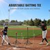 imageVEVOR Softball Practice Net Portable Baseball Training Net for Hitting Batting Catching Pitching  Backstop Equipment with Bow Frame Carry Bag Strike Zone Batting Tee7X7FT Set 1