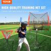 imageVEVOR Softball Practice Net Portable Baseball Training Net for Hitting Batting Catching Pitching  Backstop Equipment with Bow Frame Carry Bag Strike Zone Batting Tee7X7FT Set 3