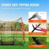 imageVEVOR Softball Practice Net Portable Baseball Training Net for Hitting Batting Catching Pitching  Backstop Equipment with Bow Frame Carry Bag Strike Zone Batting Tee7X7FT Set 3