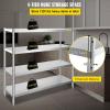 imageVEVOR Stainless Steel Shelving 60x185 Inch 4 Tier Adjustable Shelf Storage Unit Stainless Steel Heavy Duty Shelving for Kitchen Commercial Office Garage Storage 330lb Per Shelf