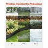 imageVEVOR Steel Landscape Edging 6 Packs 40 x 8 in RustResistant Metal Landscape Edging Bendable Garden Edging Border Heavy Duty Lawn Edging EasytoInstall Flower Bed Yard Pathway Divider Black40 L x 8 H 6 Pack