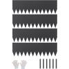 imageVEVOR Steel Landscape Edging 6 Packs 40 x 8 in RustResistant Metal Landscape Edging Bendable Garden Edging Border Heavy Duty Lawn Edging EasytoInstall Flower Bed Yard Pathway Divider Black40 L x 12 H 4 Pack