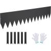 imageVEVOR Steel Landscape Edging 6 Packs 40 x 8 in RustResistant Metal Landscape Edging Bendable Garden Edging Border Heavy Duty Lawn Edging EasytoInstall Flower Bed Yard Pathway Divider Black40 L x 8 H 6 Pack