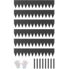 imageVEVOR Steel Landscape Edging 6 Packs 40 x 8 in RustResistant Metal Landscape Edging Bendable Garden Edging Border Heavy Duty Lawn Edging EasytoInstall Flower Bed Yard Pathway Divider Black40 L x 8 H 6 Pack