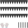 imageVEVOR Steel Landscape Edging 6 Packs 40 x 8 in RustResistant Metal Landscape Edging Bendable Garden Edging Border Heavy Duty Lawn Edging EasytoInstall Flower Bed Yard Pathway Divider Black40 L x 6 H 3 Pack