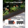 imageVEVOR Steel Landscape Edging 6 Packs 40 x 8 in RustResistant Metal Landscape Edging Bendable Garden Edging Border Heavy Duty Lawn Edging EasytoInstall Flower Bed Yard Pathway Divider Black40 L x 12 H 4 Pack