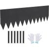 imageVEVOR Steel Landscape Edging 6 Packs 40 x 8 in RustResistant Metal Landscape Edging Bendable Garden Edging Border Heavy Duty Lawn Edging EasytoInstall Flower Bed Yard Pathway Divider Black40 L x 12 H 4 Pack