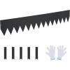 imageVEVOR Steel Landscape Edging 6 Packs 40 x 8 in RustResistant Metal Landscape Edging Bendable Garden Edging Border Heavy Duty Lawn Edging EasytoInstall Flower Bed Yard Pathway Divider Black40 L x 6 H 3 Pack