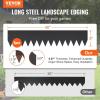 imageVEVOR Steel Landscape Edging 6 Packs 40 x 8 in RustResistant Metal Landscape Edging Bendable Garden Edging Border Heavy Duty Lawn Edging EasytoInstall Flower Bed Yard Pathway Divider Black40 L x 8 H 6 Pack