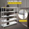 imageVEVOR Storage Shelf 4Tier Stainless Steel Shelving Storage Shelving Unit 709 x 177 x 591 Inch Heavy Duty Storage Rack Shelving 1320 Lbs Total Capacity with Adjustable Height5Tier 71x18x71