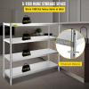 imageVEVOR Storage Shelf 4Tier Stainless Steel Shelving Storage Shelving Unit 709 x 177 x 591 Inch Heavy Duty Storage Rack Shelving 1320 Lbs Total Capacity with Adjustable Height4Tier 59x18x71