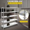 imageVEVOR Storage Shelf 4Tier Stainless Steel Shelving Storage Shelving Unit 709 x 177 x 591 Inch Heavy Duty Storage Rack Shelving 1320 Lbs Total Capacity with Adjustable HeightClassic