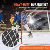 imageVEVOR Street Hockey Net Indoor Outdoor Steel Hockey Goal Official Regulation Pro Hockey Training Goal Set Portable Hockey Goal with Net Easy Assemble 72quot x 48quot WhiteRed72 x 48