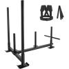 imageVEVOR Weight Training Pull Sled Fitness Strength Speed Training Sled Steel Power Sled Workout Equipment for Athletic Exercise and Speed ImprovementB500 Tri NM