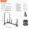 imageVEVOR Weight Training Pull Sled Fitness Strength Speed Training Sled Steel Power Sled Workout Equipment for Athletic Exercise and Speed ImprovementB500 Tri NM