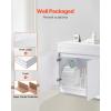 imageVEVOR White Shaker Base Cabinet 36Inch Unassembled Sink Base Cabinet 36quot W x 24quot D x 345quot H Ready to Assemble Cabinet with SoftClose Doors and Adjustable Shelf for Home Office36W Sink Base Cabinet