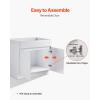 imageVEVOR White Shaker Base Cabinet 36Inch Unassembled Sink Base Cabinet 36quot W x 24quot D x 345quot H Ready to Assemble Cabinet with SoftClose Doors and Adjustable Shelf for Home Office36W Sink Base Cabinet