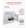 imageVEVOR White Shaker Base Cabinet 36Inch Unassembled Sink Base Cabinet 36quot W x 24quot D x 345quot H Ready to Assemble Cabinet with SoftClose Doors and Adjustable Shelf for Home Office36W Sink Base Cabinet
