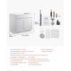 imageVEVOR White Shaker Base Cabinet 36Inch Unassembled Sink Base Cabinet 36quot W x 24quot D x 345quot H Ready to Assemble Cabinet with SoftClose Doors and Adjustable Shelf for Home Office36W Sink Base Cabinet