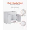 imageVEVOR White Shaker Base Cabinet 36Inch Unassembled Sink Base Cabinet 36quot W x 24quot D x 345quot H Ready to Assemble Cabinet with SoftClose Doors and Adjustable Shelf for Home Office36W Sink Base Cabinet