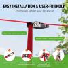 imageVEVOR Zip line Kits for Backyard160ft Zip line Kit for Kids and Adult Up to 330 lb Included Swing Seat Ziplines Brake and Steel Trolley Outdoor Playground EquipmentRed65 ft