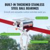 imageVEVOR Zip line Kits for Backyard160ft Zip line Kit for Kids and Adult Up to 330 lb Included Swing Seat Ziplines Brake and Steel Trolley Outdoor Playground EquipmentRed65 ft