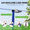 imageVEVOR Zip line Kits for Backyard160ft Zip line Kit for Kids and Adult Up to 330 lb Included Swing Seat Ziplines Brake and Steel Trolley Outdoor Playground EquipmentBlue52 ft