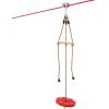 imageVEVOR Zip line Kits for Backyard160ft Zip line Kit for Kids and Adult Up to 330 lb Included Swing Seat Ziplines Brake and Steel Trolley Outdoor Playground EquipmentRed65 ft