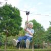 imageVEVOR Zip line Kits for Backyard160ft Zip line Kit for Kids and Adult Up to 330 lb Included Swing Seat Ziplines Brake and Steel Trolley Outdoor Playground EquipmentBlue80 ft