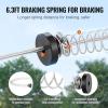 imageVEVOR Zip line Kits for Backyard160ft Zip line Kit for Kids and Adult Up to 330 lb Included Swing Seat Ziplines Brake and Steel Trolley Outdoor Playground EquipmentBlue80 ft