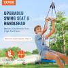 imageVEVOR Zip line Kits for Backyard160ft Zip line Kit for Kids and Adult Up to 330 lb Included Swing Seat Ziplines Brake and Steel Trolley Outdoor Playground EquipmentBlue52 ft