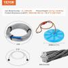 imageVEVOR Zip line Kits for Backyard160ft Zip line Kit for Kids and Adult Up to 330 lb Included Swing Seat Ziplines Brake and Steel Trolley Outdoor Playground EquipmentBlue120 ft