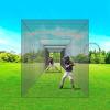 imageVEVORProfessional Softball Baseball Batting Hitting Training Net Practice Portable Pitching Cage Net with Door ampamp Carry Bag Heavy Duty Enclosed PE NettingBlack