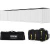imageVEVORProfessional Softball Baseball Batting Hitting Training Net Practice Portable Pitching Cage Net with Door ampamp Carry Bag Heavy Duty Enclosed PE NettingBlack