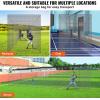 imageVEVORProfessional Softball Baseball Batting Hitting Training Net Practice Portable Pitching Cage Net with Door ampamp Carry Bag Heavy Duty Enclosed PE NettingBlack