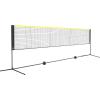 imageVEVOR Badminton Net Height Adjustable Volleyball Net Wide Foldable Pickleball Net Portable Easy Setup Tennis Net Set with Poles Stand and Carry Bag for Kids Backyard Game Indoor Outdoor Use17ft