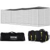 imageVEVOR Baseball Batting Netting 35x10x10 FT Softball Baseball Batting Hitting Training Net Professional Practice Portable Pitching Cage Heavy Duty Enclosed PE Net with Door ampamp Carry Bag NET ONLY