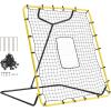 imageVEVOR Baseball and Softball Rebounder Net PitchBack Baseball Pitching Nest 3Way Baseball Softball Pitchback Net Fielding Trainer Bounce Back Net for FieldingThrowing Practice4X45 FT