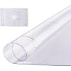 imageVEVOR Clear Desk Cover Protector 36 X 60 inch 2 mm Rectangle Waterproof Thick Plastic Clear Pad Mat Scratch Proof and Easy Cleaning for Office Dresser Night Stand42 Round