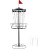 imageVEVOR Disc Golf Basket 24Chains Portable Disc Golf Target Hole Heavy Duty Steel Practice Disc Golf Target Indoor ampamp Outdoor Disc Golf Course Basket Disc Golf Basket Stand Equipment24Chain 6mm