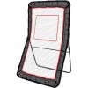 imageVEVOR Folding Lacrosse Rebounder for Backyard Volleyball Bounce Back Net Pitchback Throwback Baseball Softball Return Training Screen Adjustable Angle Shooting Practice Training Wall4X7FT