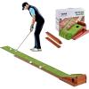 imageVEVOR Golf Putting Mat Putting Green Indoor Putting Matt for Indoors Sports Spin n Putt Golf Game Perfect Practice Putting Mat Golf Putting Mats Practice AutoBall Return1 Hole
