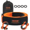 imageVEVOR Heavy Duty Tow Strap Recovery Kit 3 in x 30 ft MBS36000 lbs Tree Saver Winch Strap Triple Reinforced Loop ampamp Protective Sleeves ampamp Storage Bag 34quot DRing Shackles for Truck Jeep SUV ATV3in x 20ft