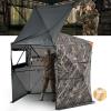 imageVEVOR Hunting BlindSee Through Ground Blinds with Carrying Bag 360 Degree Portable Camouflage TentDurable Concealed Shelter with Silent Side Door and Window for Turkey and Deer67 Person288 See Through 