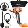 imageVEVOR Metal Detector for Adults ampamp Kids 8 Inch Waterproof Search Coil with High Accuracy Pointer Display Adjustable 3849 Gold Detector Lightweight Aluminum Stem for Detecting Gold Treasure8inch